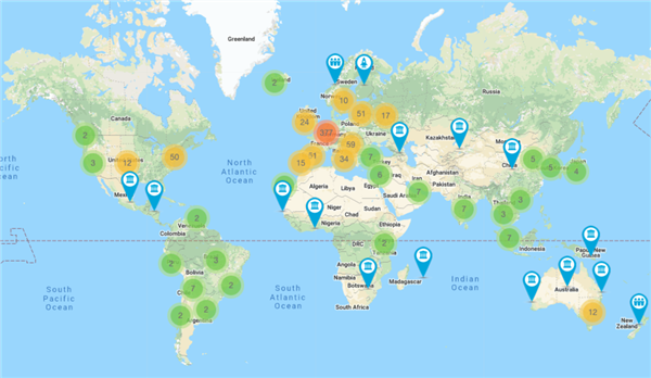 Карта на глобалната инициатива за блокчейн